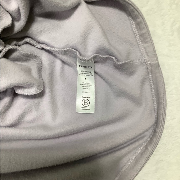 Athleta Oversized Hoodie Sz Small Gray Lavender - Picture 8 of 10